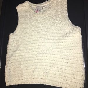 SOLD Cable knit sleeveless tank